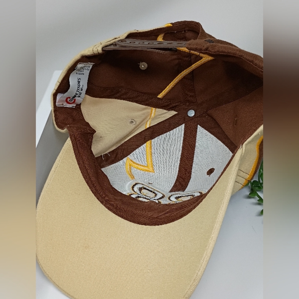 Vintage #88 Dale Jarrett, Brown and Tan Embroidered Cap - Picture 8 of 9